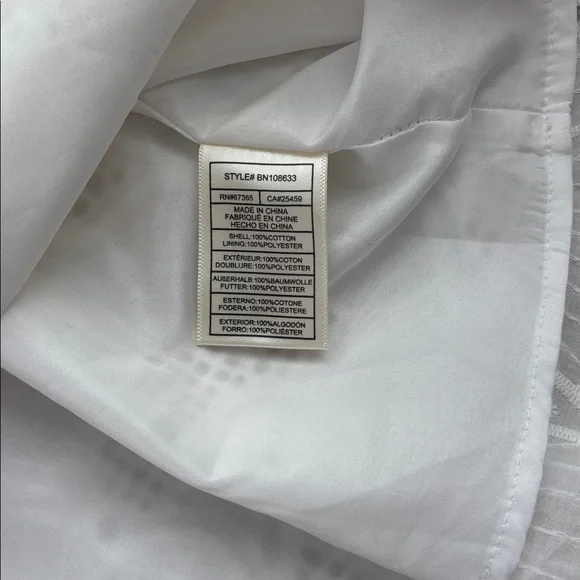 Steve Madden Sierra Floral Eyelet White Mini Dress - Picture 7 of 11